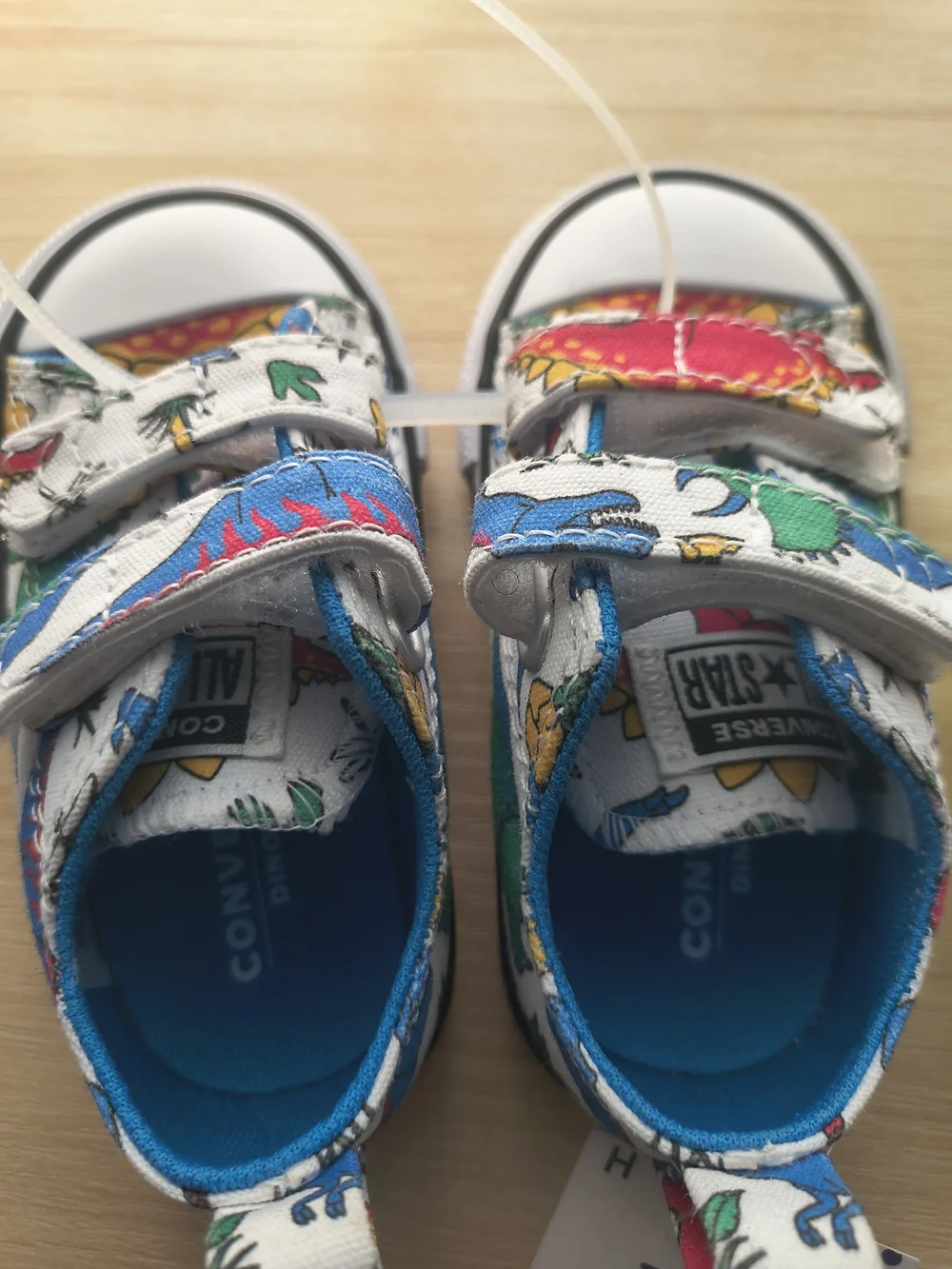 Converse Kids' Multi-Color Dinosaur Print Velcro Sneakers
